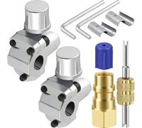 EATBALE A/C Retrofit Valve Kit R12 to R134A Low Side Adapter with Dust Cap Convert BPV31 Refrigerant Retrofit Convert Bullet Piercing Valve for HVAC Refrigerant System R12 R22 R502 R134A
