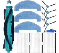 EATBALE Accessories compatible with Ultenic D10 / T10 Lite / T20 Pro for MONSGA MS1 MAX for Proscenic Q8 / Q8 Max Robot Vacuum Cleaners 1 x Main Brush 4 x Side Brushes 3 x Hepa Filters 3 x Mop Cloths