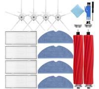 EATBALE Accessories for Xiaomi Roborock S8 S7 S7+ S7 Max S7 Maxv S70 S75 T7 T7S T7 Plus T7S Plus Robot Vacuum Cleaner, Replacement Parts 2 Main Brushes, 4 Filter, 4 Side Brushes, 4 Mop Cloths(14 Pcs)