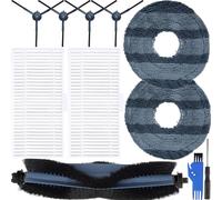 EATBALE Accessories Kit for Eufy Omni C20 Robot Vacuum Cleaner with 1 Main Brush 4 Side Brush 2 Hepa Filters 2 Mop Cloths, Roller Brush Edge Brush Mopping Pad Wipe Attachment Replacement Parts