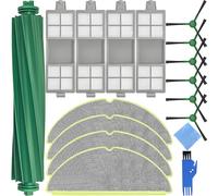 EATBALE Accessories Kit for Roomba 205 DustCompactor Vac Robot Vacuum Cleaners 1 Main Brush 6 Side Brushes 4 Mop Cloths 4 Hepa Filters Microfiber Wipe Washable Reusable Replacement Parts
