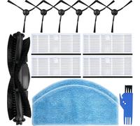 EATBALE Accessories Kit Replacement for Honiture G20, G20 Pro, for Tikom G8000, G8000 Pro, for Laresar Evol 3, 3s Robot Vacuum Cleaner, 1 Main Brush, 4 Filters, 6 Side Brushes, 2 Mop Clothes (13 Pcs)