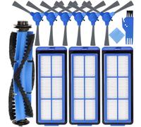 EATBALE Accessories Kit Replacement Parts for Eufy RoboVac G30 Edge/11S Max/15C Max/30C MAX/G30/G30 MAX/G30 Hybrid Robot Vacuum Cleaner, 1 x Main Brush, 3 x HEPA Filters, 6 x Side Brushes (10 Packs)