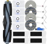 EATBALE Accessories Kits for ECOVACS Deebot T20 / T20e Omni T20 Max T20 Pro Plus Robot Vacuum Cleaner, Replacement Parts 1 Main Brush, 4 Side Brushes, 4 Mop Pad Clothes, 4 HEPA Filters, 4 Dust Bags