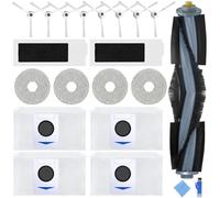 EATBALE Accessory Set for ECOVACS DEEBOT T20 Omni / T20e Omni Robot Vacuum Cleaners 1 Main Roller Brush, 4 Mop Cloths, 2 Filters, 4 Dust Bags, 8 Side Edge Brushes Replacement Parts Spare Kit