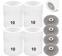 EATBALE Alumina Nozzles #10 Ceramic Shield Cup for TIG Welding Torch with 3/32 Diffuser Replacement Parts Fit DB SR WP-9/20/25 WP-17/18/26 Welding Gun Consumable Accessories Kit