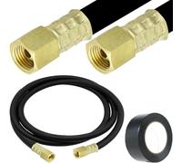 EATBALE Argon Inert Gas Welding Hose, Nitrogen Compressed Regulator Adapter Hose for TIG MIG MAG Welding Machines 1/4" Union Nut (6.56FT 2.0m) Welding Gun Connecting Tube Replacement Parts