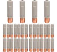 EATBALE Contact Tip Replacement Parts for MIG MAG Welding Torch, 8 x 0.023'' 0.6 mm, 8 x 0.030'' 0.8 mm, 8 x 0.035'' 0.9 mm, 8 x 0.039'' 1.0 mm Welding Gun Conductive Tips Coated Accessories Kit