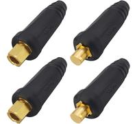 EATBALE DKJ50-70 EDKL50-70 300Amp-400Amp Connector Replacement Parts for TIG Welding Cable Panel Connector Socket for DINSE-Style Universal Quick Fitting Copper Plug Socket Accessories Kit