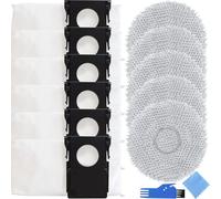 EATBALE Dust Bag Mop Cloth Replacement Parts for Eureka J15 Pro Ultra Robot Vacuum Cleaner 6 x Dust Bags 5 x Mop Pads Microfiber Wipe Large Capacity Disposable Attachment Accessories Kit
