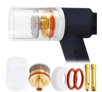 EATBALE for TIG Glass Gas Lenses Welding Accessories for SR WP 17 18 26 Welding Gun, for TIG Welding Torch Glass Gas Nozzle, Collet (1.6mm 2.4mm), Diffuser, Clamping Element (8Pcs)