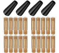 EATBALE MIG/MAG Welding Torch 14AK MB14 15AK MB15 Nozzle Contact Tip Kit Nozzle Diffuser Airless Nozzle 0.6 mm 0.8 mm 0.9 mm 1.0 mm Conductive Nozzles Accessory Set Welding Gun Consumables
