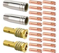 EATBALE MIG Welding Torch Kit for MIG MAG 14AK MB14, (0.8 mm/0.030" & 0.9 mm/0.35") 14AK M6 Contact Tip Holder Diffuser Welding Gun Accessories for MB14 MIG/MAG Welding Torch
