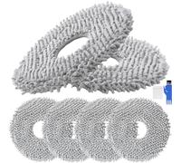 EATBALE Mop Cloth Replacement Parts for Roomba Plus 405 Combo / 505 Combo, for Dreame X40 Ultra Complete / L10s Pro Ultra Heat Robot Vacuum Cleaners Microfiber Mop Pad Accessories Kit(6 Pcs)