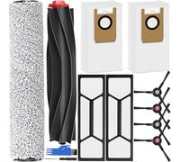 EATBALE Omni S1 Pro Accessories Kit for Eufy Omni S1 Pro / S1 Robot Vacuum Cleaners 2 x Main Brushes, 4 x Side Brushes, 2 x Hepa Filters, 2 x Dust Bags Washable Attachment Replacement Parts