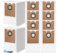 EATBALE Replacement Dust Bags for Lefant M2 Plus /M2 Plus / M2S Pro Robot Vacuum Cleaner Accessories 4.1L Large Capacity Dirt for M2 Plus and M2 Plus and M2S Pro Disposable Vacuum Bags (10 Pcs)