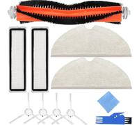 EATBALE Replacement Parts for Dreame D9/L10 Pro/D9 Max/D9 Pro/L10 Robot Vacuum Cleaners, Accessories Kit 1 Main Roller Brush, 2 HEPA Filters, 4 Side Brushes, 2 Mop Cloths Pads (9 Pack)