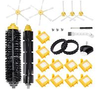EATBALE Replacement Parts Kit for iRobot Roomba 700 Series 760 770 780 790 Robot Vacuum Cleaner(1 Bristle and Flexible Beater Brush, 5 Side Brushes, 10 Filter, 1 Caster Wheel, 1 Tires Surface)