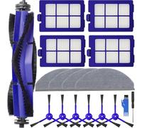 EATBALE Replacement Parts Set for Eufy RoboVac X8 / X8 Hybrid Robot Vacuum Cleaners 1 x Main Brush 4 x Mopping Pads 4 x Hepa Filters 6 x Side Brushes Mop Cloth Attachment Accessories Kit