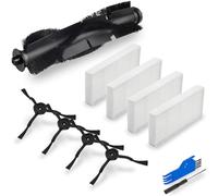 EATBALE RVA105 Replacement Parts for Tapo RV30 Max Plus / RV20 Max Plus Robot Vacuum Cleaners 1 x Main Brush 4 x Side Brushes 4 x Hepa Filters Washable Reusable Attachment Accessories Kit