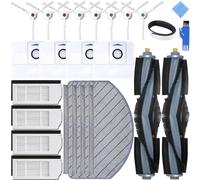 EATBALE T10 Plus Replacement Accessories Parts for Ecovacs Deebot T10 Plus Vacuum Cleaner, 2 x Main Roller Brushes, 8 x Side Brushes, 4 x HEPA Filters, 4 x Dust Bags, 4 x Mop Pad Clothes (22 Pcs)