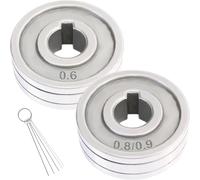 EATBALE V-Groove Wire Feed Drive Roller for Standard MAG Welder Roll Wheels(0.6mm, 0.8/0.9mm) Wire Feed Roll Replacement Parts Welders Equipment Accessories Kit