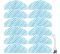 EATBALE Washable Mopping Pads for Ecovacs Deebot T9 T9+ T9 AIVI T9 AIVI+ T9 MAX T9 Power Robot Vacuum Cleaner Parts, Reusable Microfiber Mopping Cloth (12 Pack)