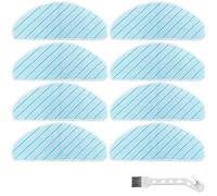 EATBALE Washable Mopping Pads Replacement for Ecovacs Deebot T9 T9+ T9 AIVI T9 AIVI+ T9 MAX T9 POWER Robot Vacuum Cleaner, Reusable Microfiber Mopping Cloth, 8 Pack
