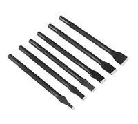 Eatbuy 6PCS Metal Leather Punch Set - Professional Chromium Vanadium Steel Craft Tools with 3/5/6/8/10/12mm Straight Punchers (112mm Heavy-Duty Shaft) for Leather Craft, DIY Projects & Shoe Repair