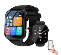 EaThsalL Elderly Alarm Call Button Alarm Watch for Elderly Smart with SOS Emergency Watches Location Senior Vibration + Ringing Dual Reminder Reminder Smart Gifts A80-Black