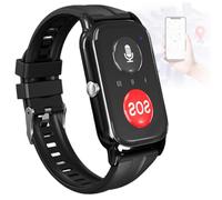 EaThsalL Elderly Alarm Reminder Smart Watch for Seniors Fall Detection Alert Devices, GPS Tracking Watch Quick Call, Preventing Getting Lost Emergency SOS Button, Autism Needs 10 Devices Connect