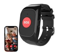 EaThsalL Elderly Alarm Reminder Smart Watch for Seniors GPS Tracking & SOS Alert Emergency Button Location, Dual Reminders for Seniors, Setting up 15 members Buttons