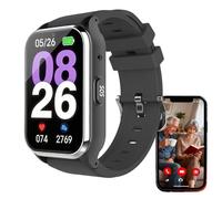 EaThsalL Elderly Alarm Reminder Smart Watch for Seniors SOS Smart Bracelet With Emergency Button, with Heart Rate/Blood Pressure Monitor, Medication Reminder Setting up 15 members