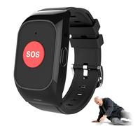 EaThsalL Elderly Smart Watch with Fall Detection GPS Tracking & SOS Alert Emergency Button Location, Dual Reminders for Seniors, Setting up 15 membersa Buttons