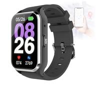 EaThsalL Fall Detection Smartwatch for Seniors Elderly Alarm Reminder SOS Smart Bracelet Emergency Button, with Heart Rate/Blood Pressure Monitor, Medication Reminder Setting up 15 members