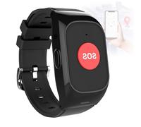 EaThsalL Fall Detection Smartwatch for Seniors GPS Tracking & SOS Alert Emergency Button Location, Dual Reminders for Seniors, Setting up 15 members Buttons