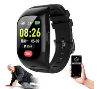 EaThsalL Fall Detection Smartwatch for Seniors GPS Tracking & SOS Alert Emergency Button Location Tracking, and Sound. Dual Reminders for Seniors, Setting up 15 members Screen