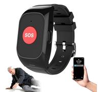 EaThsalL Fall Detection Smartwatch for Seniors GPS Tracking & SOS Alert Emergency Button Location Tracking, and Sound. Dual Reminders for Seniors, Setting up 15 members Buttons