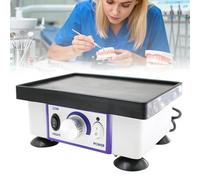 EaThsalL Lab Dental Vibrator Vibrating Oscillator Machine for Dental Models, 2kg Load Stable Fluctuations Small Square Quartet Lab Equipment Speed Change Knob A