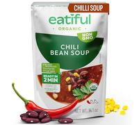 EATIFUL Chilli Soup, Ready To Eat Vegan Chilli Bean Soup, Made With Organic Vegetables, Plant Based, No Added Preservatives, Gluten Free, NON GMO, 14 Ounce (Pack of 1)