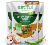 EATIFUL Curry Soup, Made With Organic Vegetables, Thai Ready To Eat Vegan Curry Soup, No Added Preservatives, Gluten Free, NON GMO, 14 Ounce (Pack of 3)