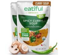 EATIFUL Curry Soup, Made With Organic Vegetables, Thai Ready To Eat Vegan Curry Soup, No Added Preservatives, Gluten Free, NON GMO, 14 Ounce (Pack of 2)