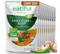 EATIFUL Curry Soup, Made With Organic Vegetables, Thai Ready To Eat Vegan Curry Soup, No Added Preservatives, Gluten Free, NON GMO, 14 Ounce (Pack of 10)