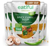EATIFUL Curry Soup, Made With Organic Vegetables, Thai Ready To Eat Vegan Curry Soup, No Added Preservatives, Gluten Free, NON GMO, 14 Ounce (Pack of 5)