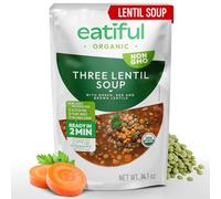 EATIFUL Lentil Soup, Made With Organic Vegetables, Lentil Soup With Green, Red And Brown Lentils, No Added Preservatives And Sugar, Gluten Free, NON GMO, 14 Ounce (Pack of 1)