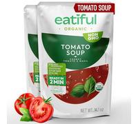 EATIFUL Organic Tomato Soup, Ready To Eat Vegan Plant Based Creamy Tomatoes Soup, No Added Preservatives, Gluten Free, NON GMO, 14 Ounce (Pack of 2)