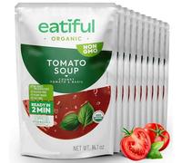 EATIFUL Organic Tomato Soup, Ready To Eat Vegan Plant Based Creamy Tomatoes Soup, No Added Preservatives, Gluten Free, NON GMO, 14 Ounce (Pack of 10)