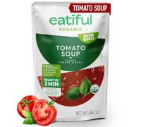 EATIFUL Organic Tomato Soup, Ready To Eat Vegan Plant Based Creamy Tomatoes Soup, No Added Preservatives, Gluten Free, NON GMO, 14 Ounce (Pack of 1)
