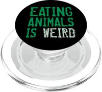 Eating Animals Is Weird Plant Based Vegetarian Vegan PopSockets PopGrip for MagSafe
