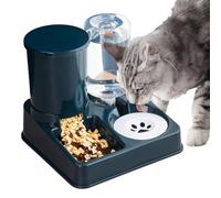 Eating Animals | Water Food Dispenser | 2 in 1 Bowl Non Slip | Portable Accessory for Chat Dog Hydration Daily Diet Daily Ideal House Travel Kitchen Terrace